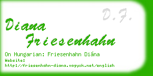 diana friesenhahn business card